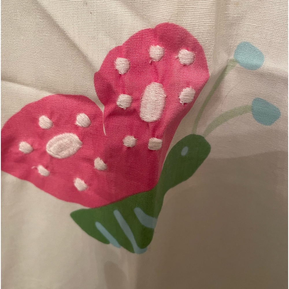 Pottery Barn Kids Shower curtain. 72”x 72”- 100% cotton. Embroidered accents - Picture 5 of 7